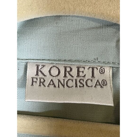 Retro Floral Embroidered Jacket M Green Preppy Retro Pastel 90s Casual Cottage - Picture 2 of 12